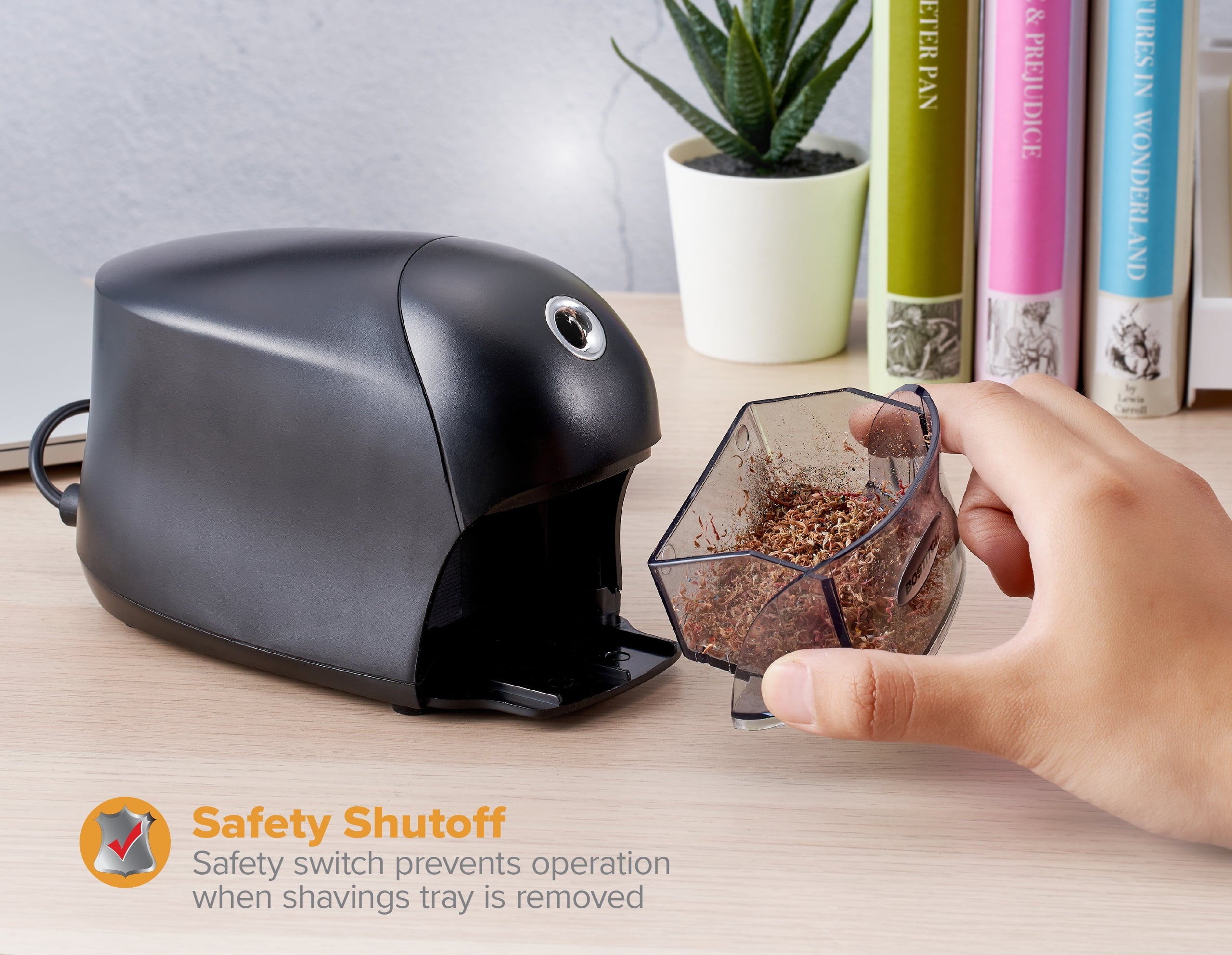Bostitch QuietSharp Executive™ Electrical Plug-in Pencil Sharpener Includes Easy Clean Tray and Cord
