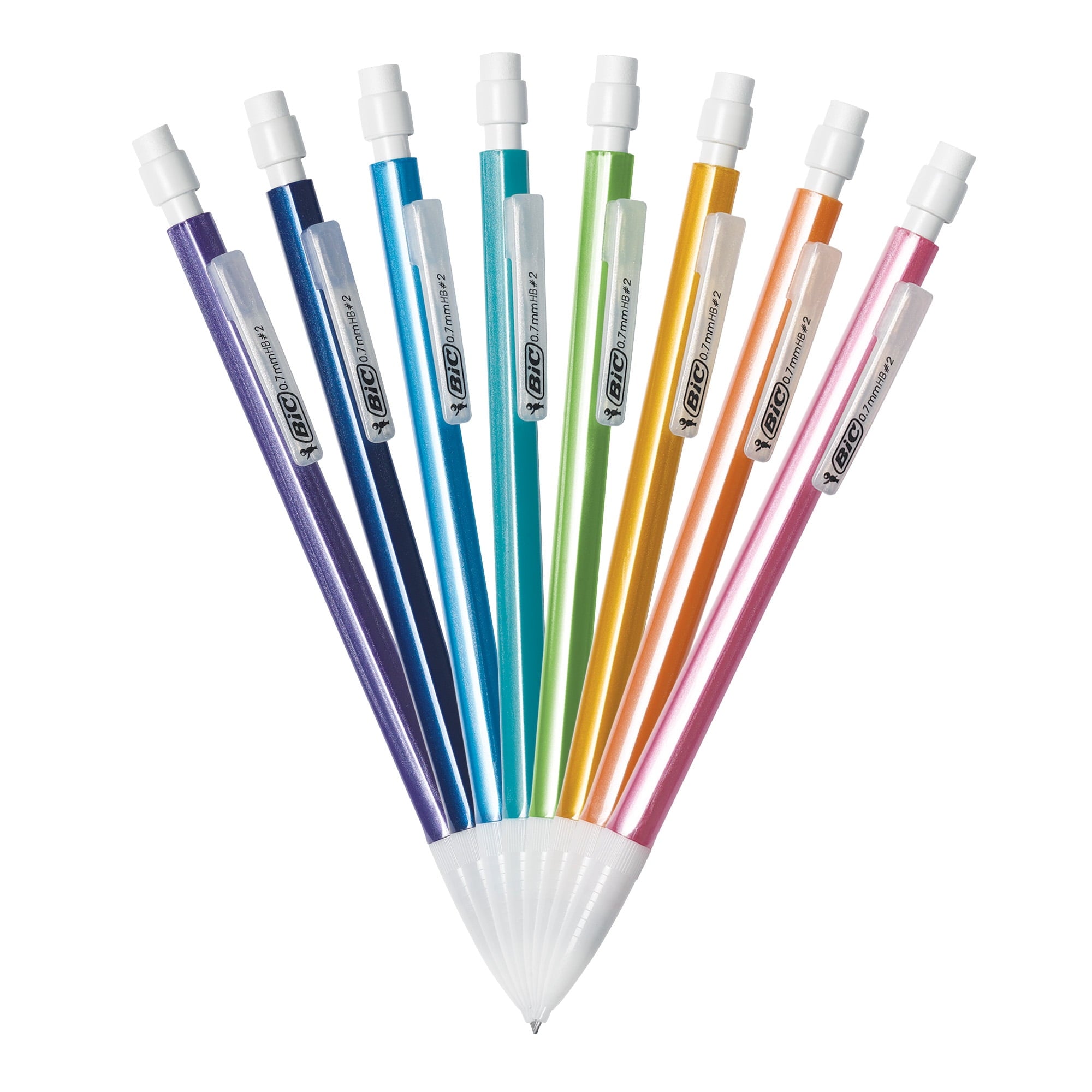 BIC Xtra-Sparkle #2 Mechanical Pencils With Erasers, (0.7mm), 144-Count Pack
