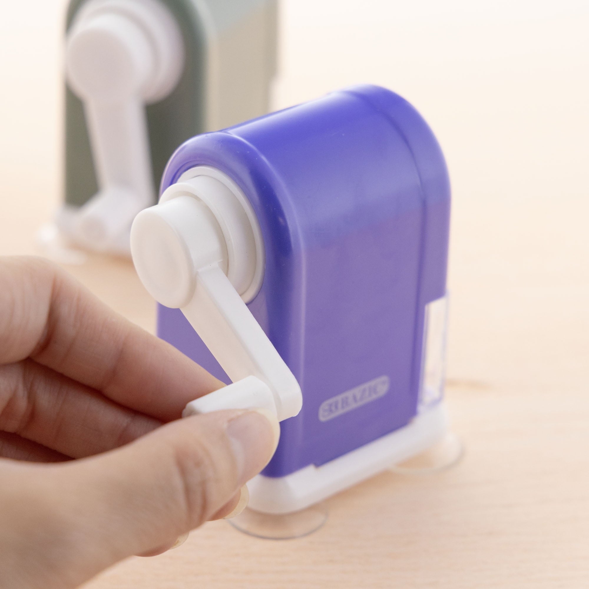 BAZIC Desktop Pencil Sharpener w/ Suction Cup Base, 6-Pack