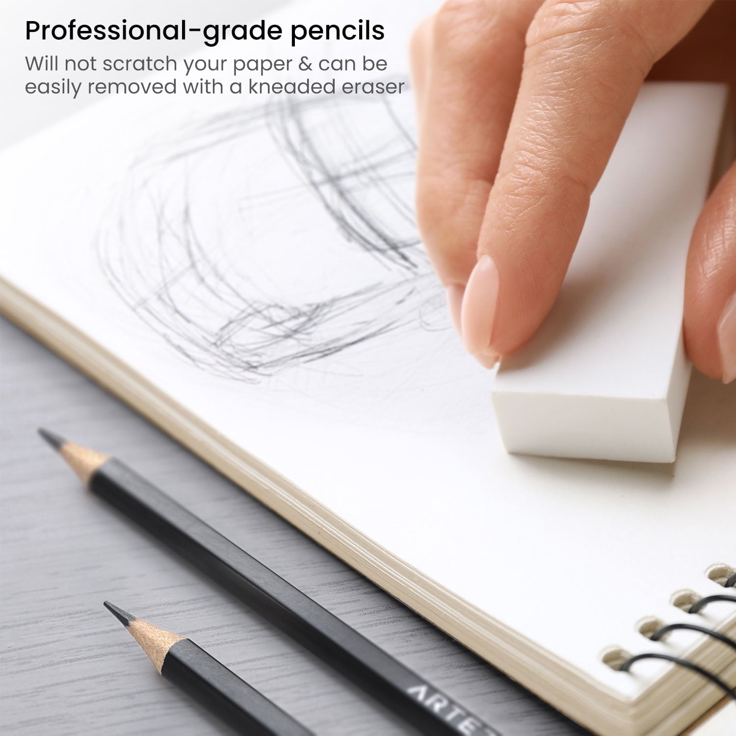 Arteza Professional Graphite Drawing Pencils - 12 Pack