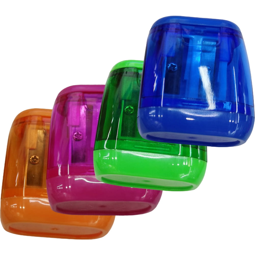4 Pcs Hand Held Pencil Sharpener Mini Pencils Students Sharpeners Portable Manual Office