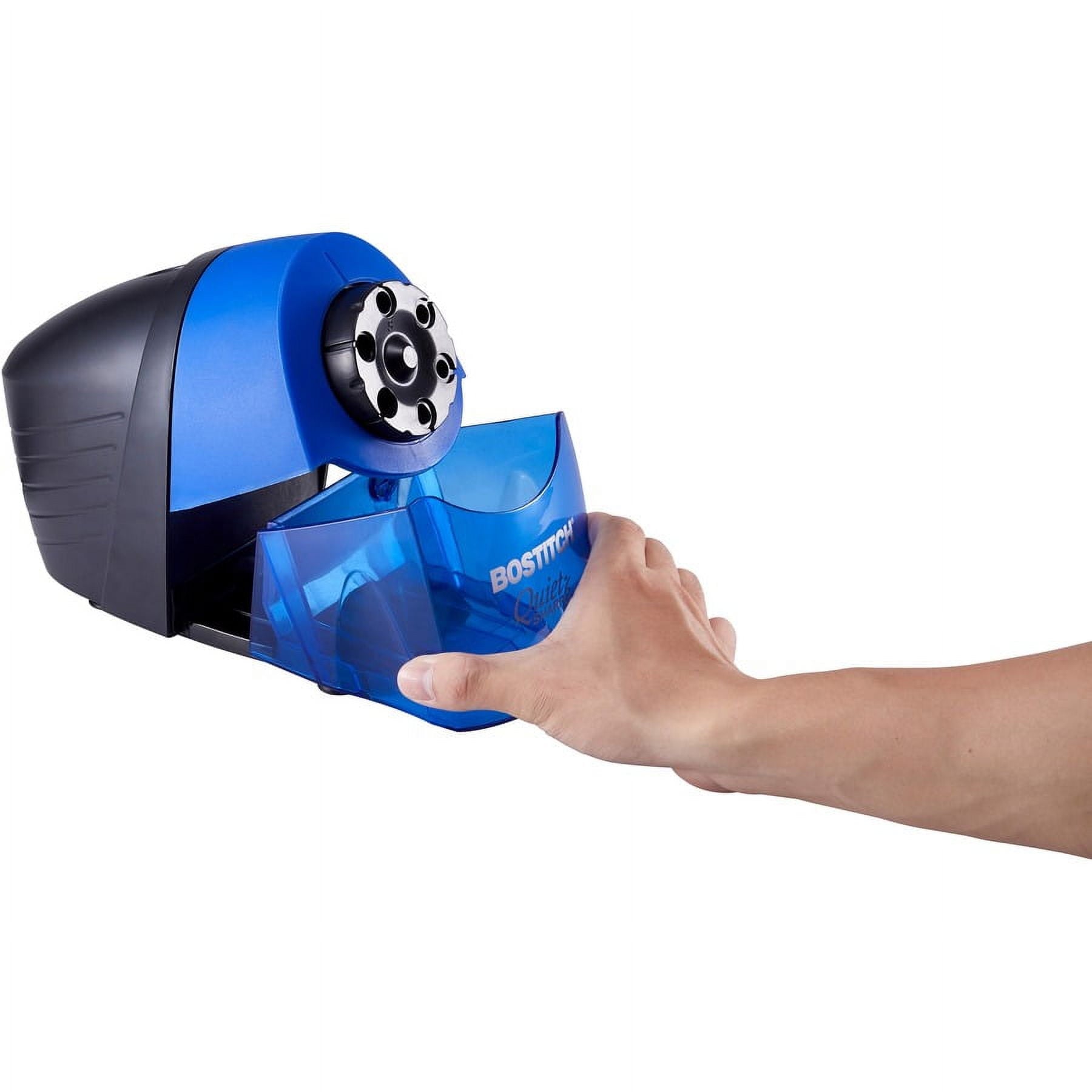 Bostitch QuietSharp 6 Classroom Electric Pencil Sharpener, Blue