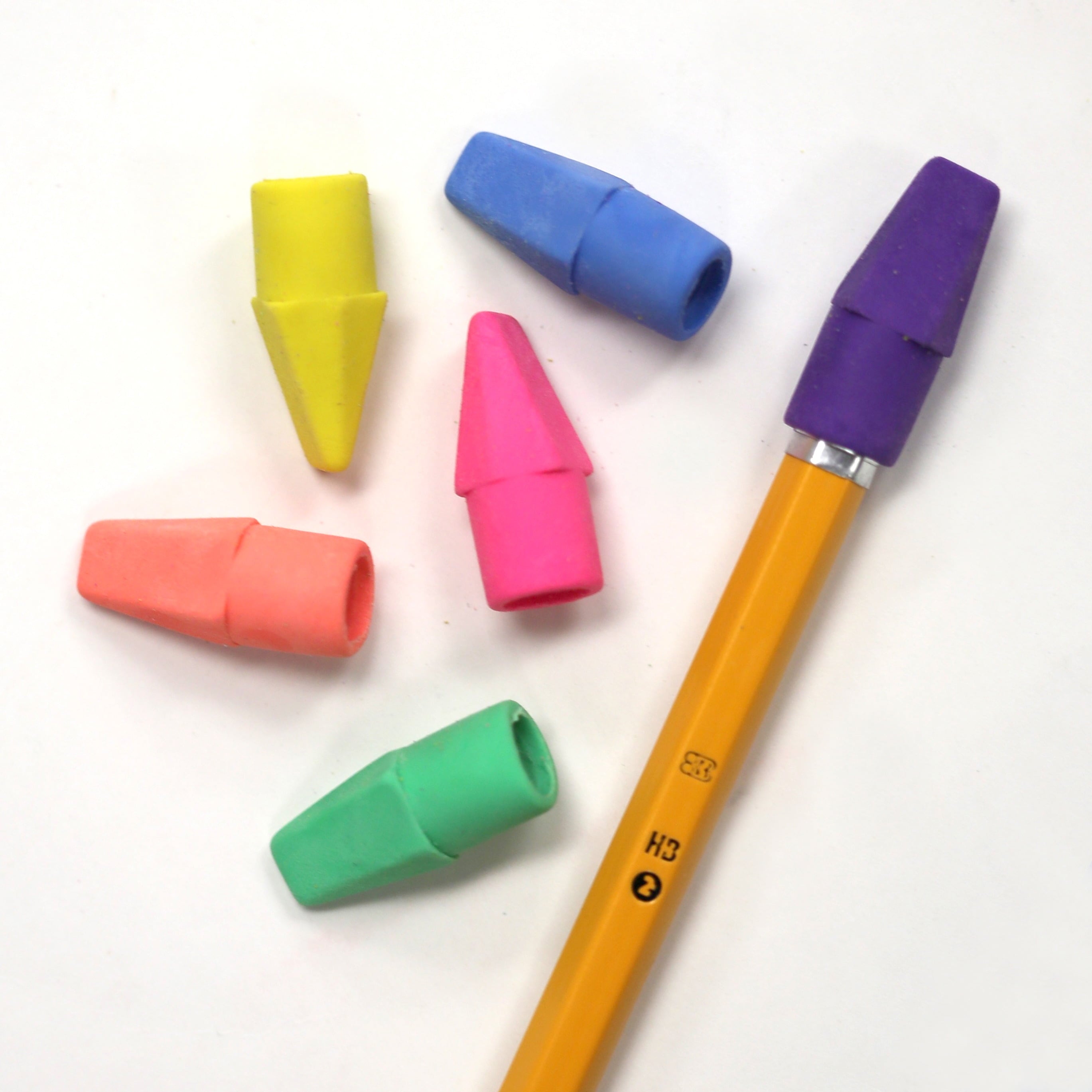 BAZIC #2 HB Yellow Pencils, Unsharpened, Wood Free Latex Free Eraser (20/Pack), 1-Pack