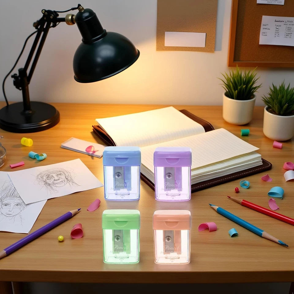 1Pc Color Mini Manual Portable Pencil Sharpener For Student Office Statio