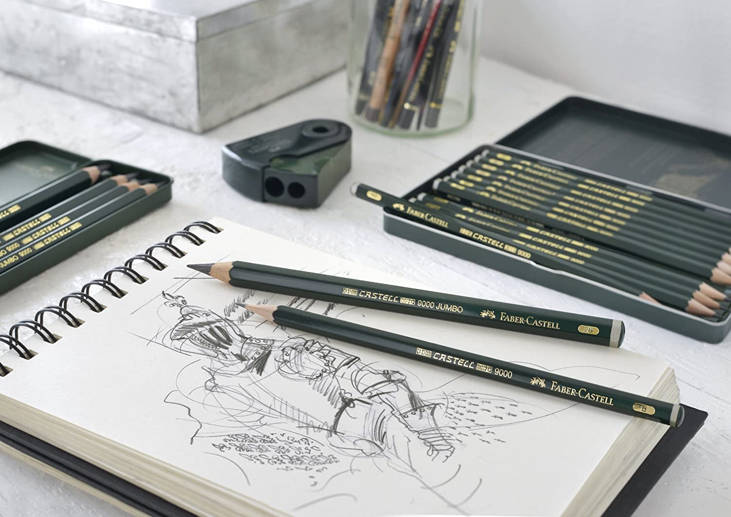 Faber-Castell 9000 – Set of 12 Graphite Pencils