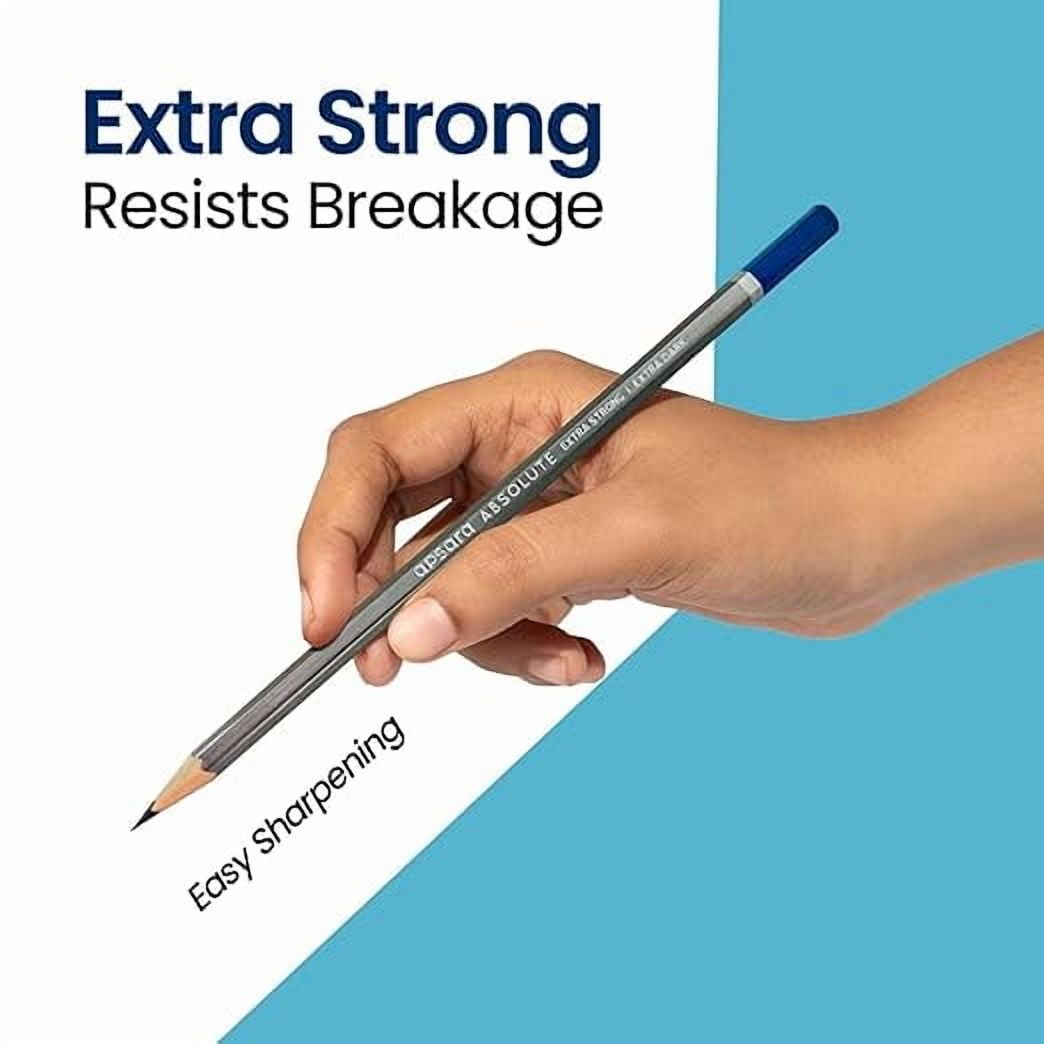 Apsara Absolute Extra Dark Pencils-Pack Of 10|Black
