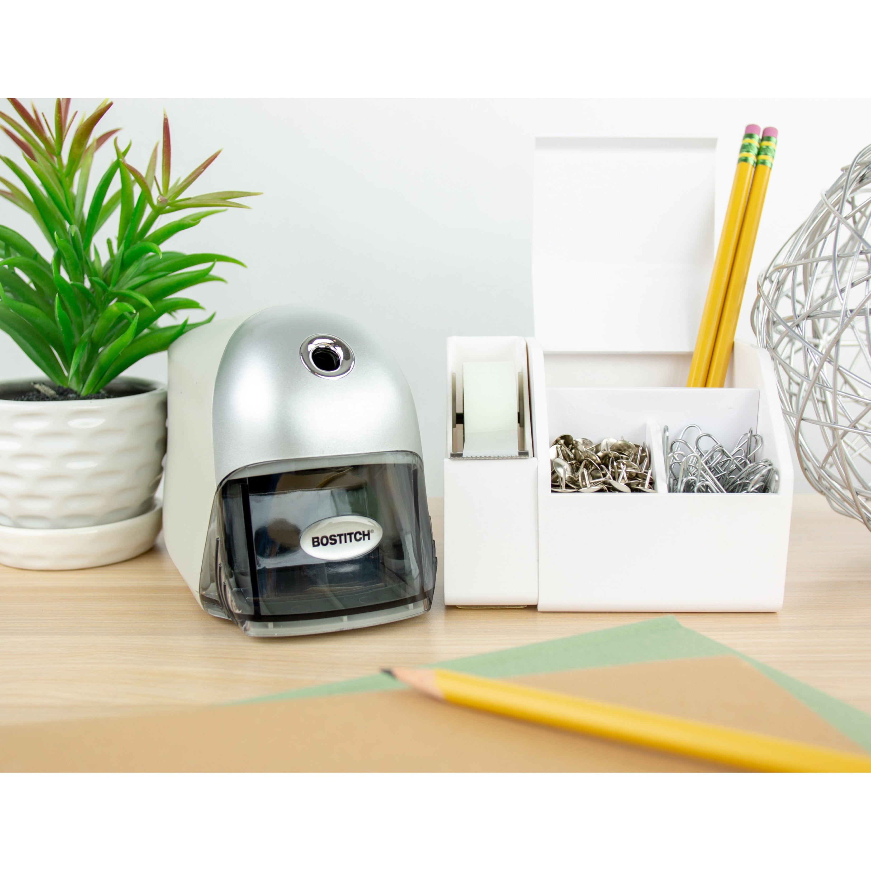 Bostitch Office QuietSharp Executive Electric Pencil Sharpener, Gray