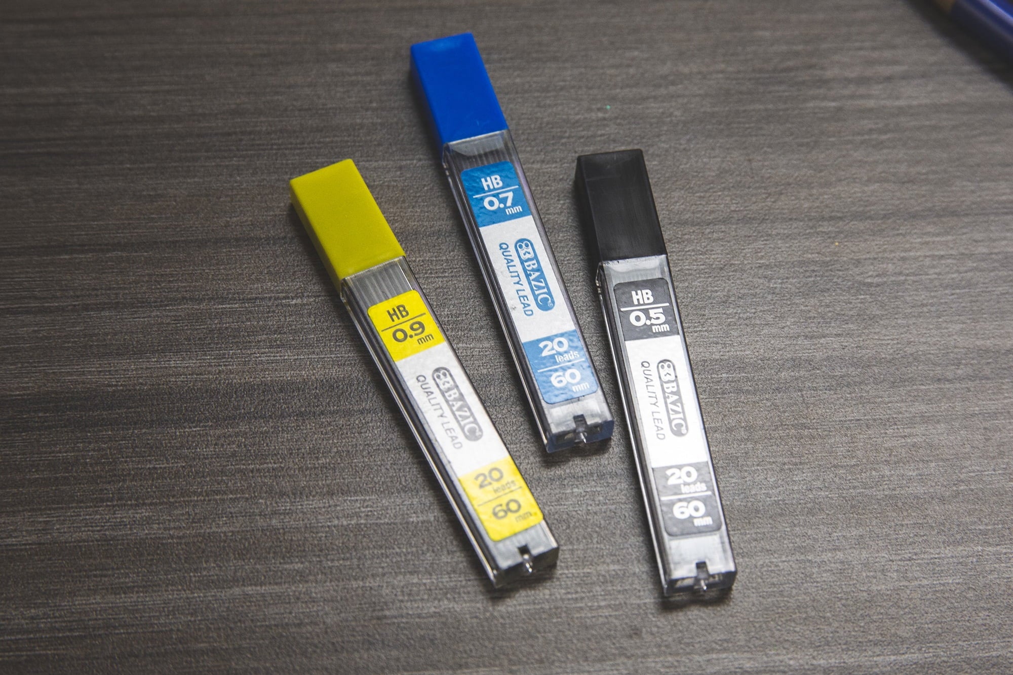 BAZIC Mechanical Pencil Lead Refills HB 0.9mm (160 Count/Pack), 1-Pack