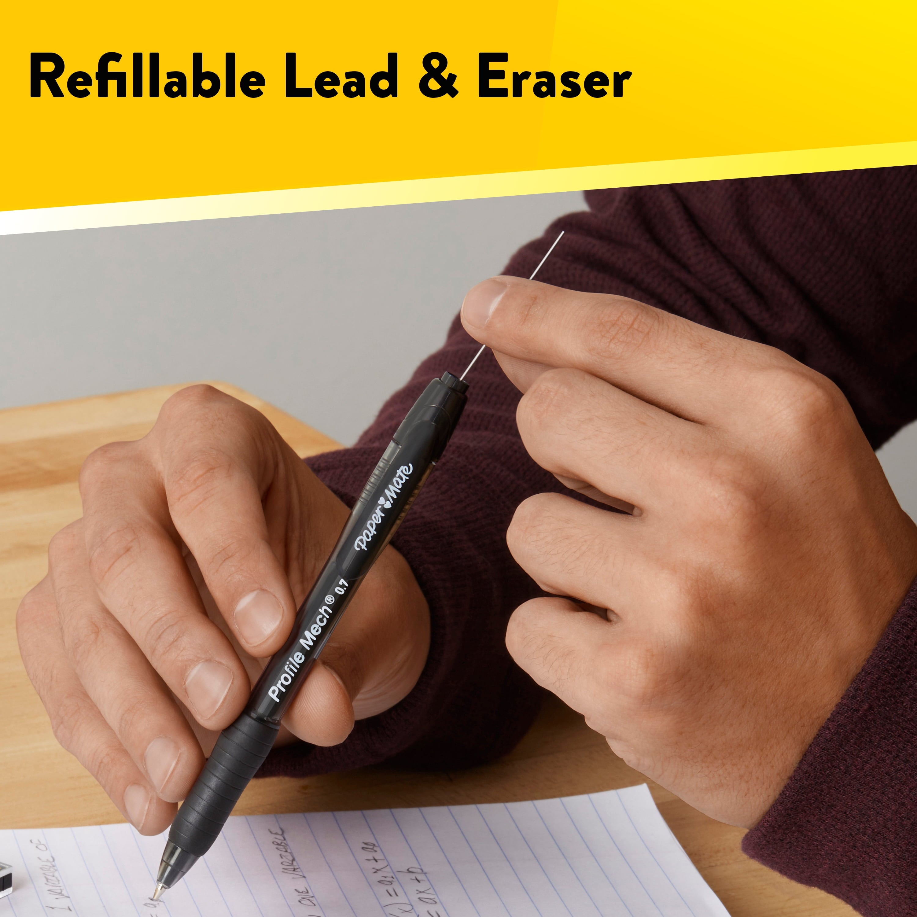 Paper Mate Profile Mechanical Pencil Set, 0.7mm #2 Pencil Lead, 12 Count