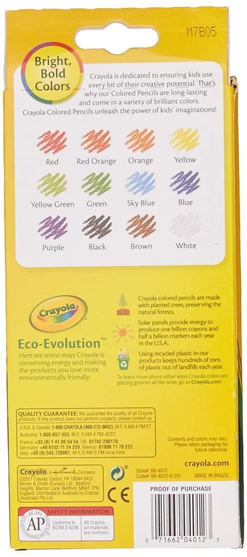 68-4012 Colored Pencils, 12-Count, Pack of 4, Assorted Colors
