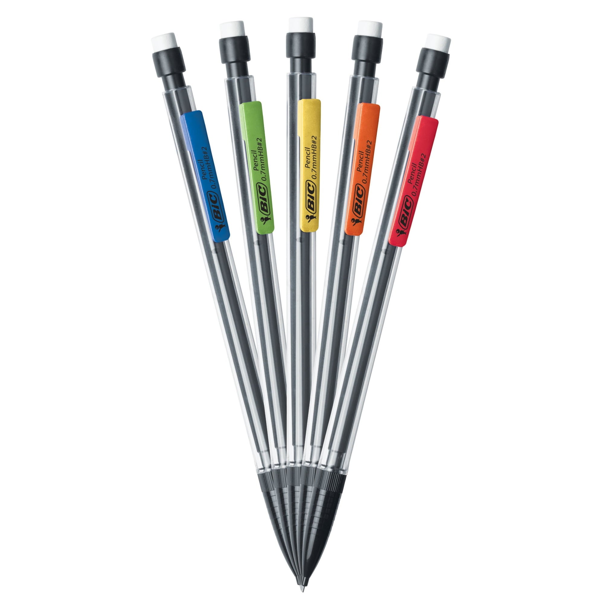BIC® Xtra Life Mechanical Pencils, 0.7 mm, #2 Lead, Black Barrel, Pack Of 320 Pencils