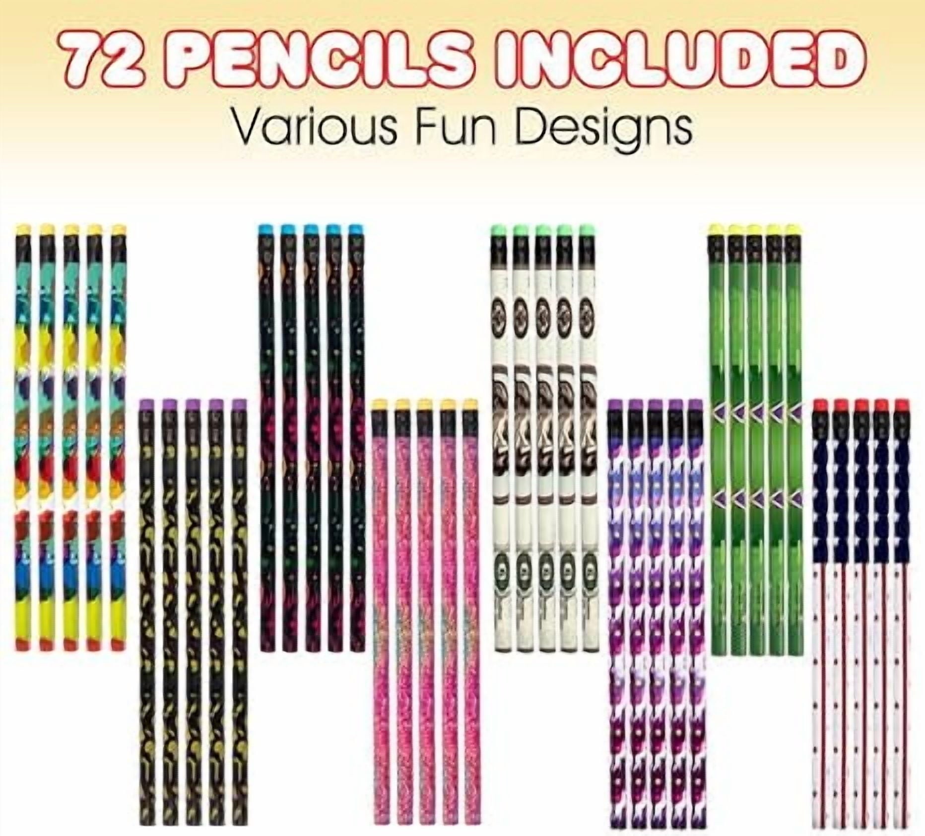 ArtCreativity Number 2 Pencils Set, 24 Pack – Fun Design Wooden Pencils for Kids, Party Favors, and Classroom Supplies