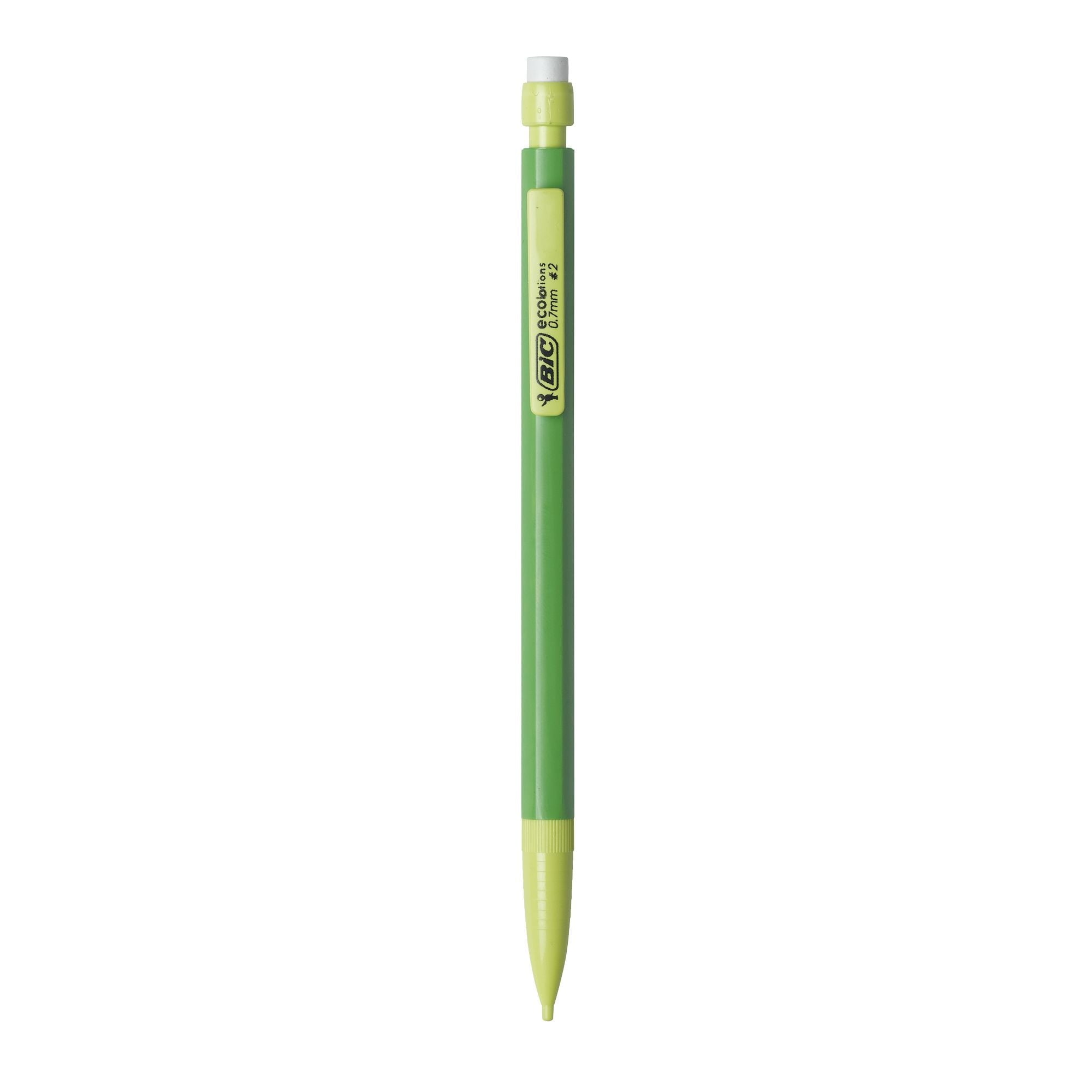 BIC Ecolutions Mechanical Pencil, Recycled Plastic, 0.7mm Point, Black, 48 Pack