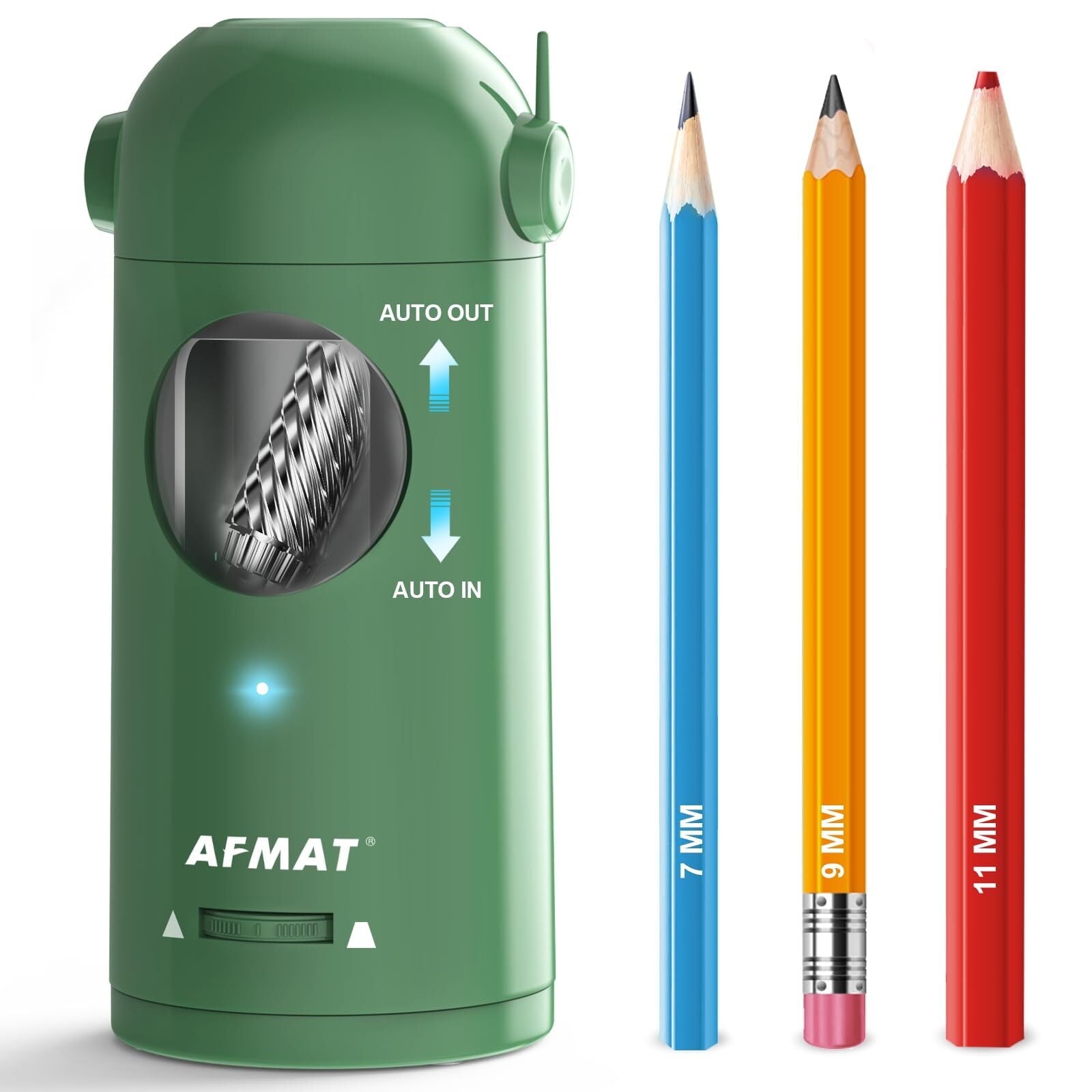 AFMAT Electric Pencil Sharpener Rechargeable Hands-Free Purple