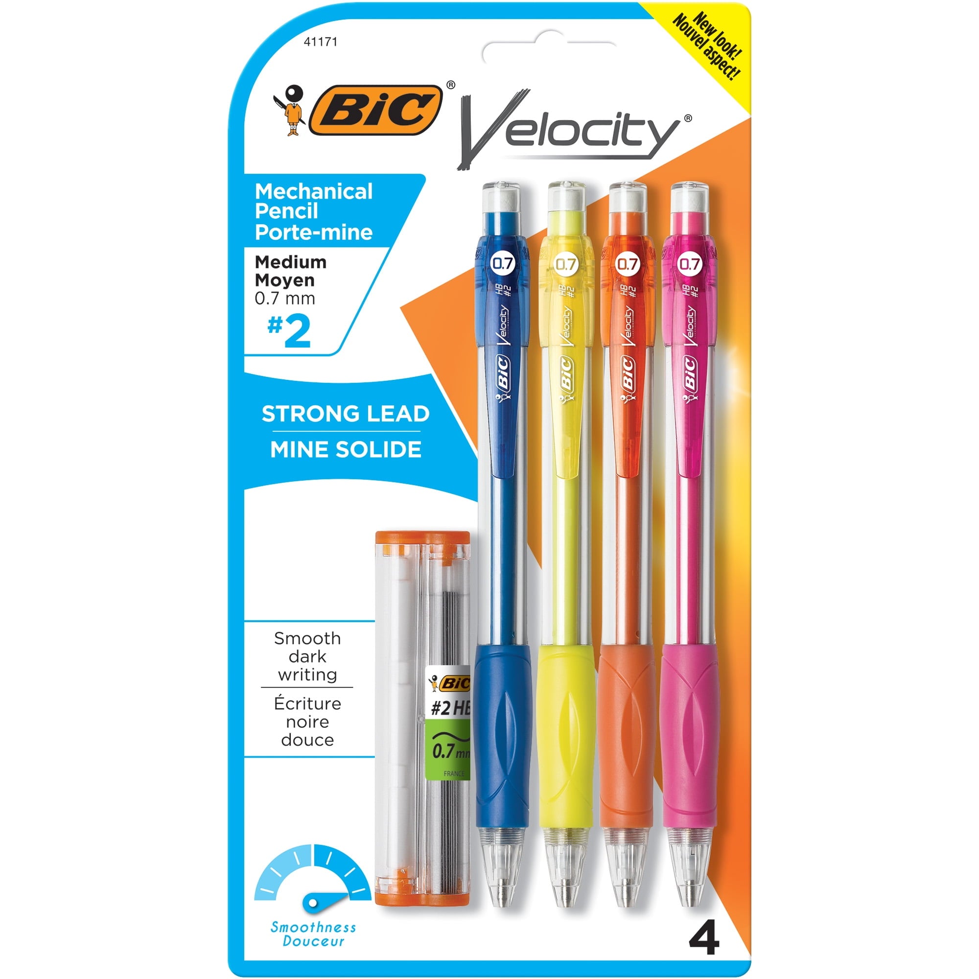 BIC Velocity Mechanical Pencil, Black,  4 Pack
