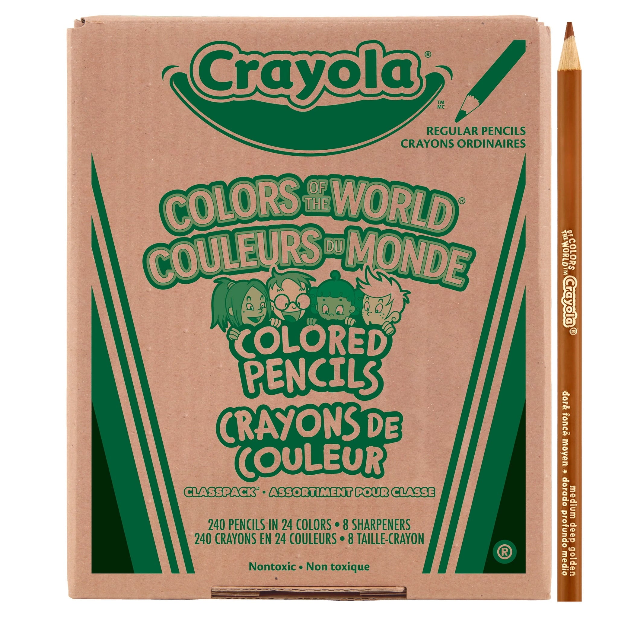 240ct Colored Pencils with Colors of the world