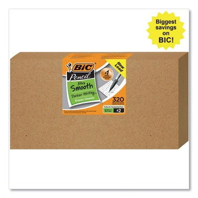 BIC® Xtra Life Mechanical Pencils, 0.7 mm, #2 Lead, Black Barrel, Pack Of 320 Pencils
