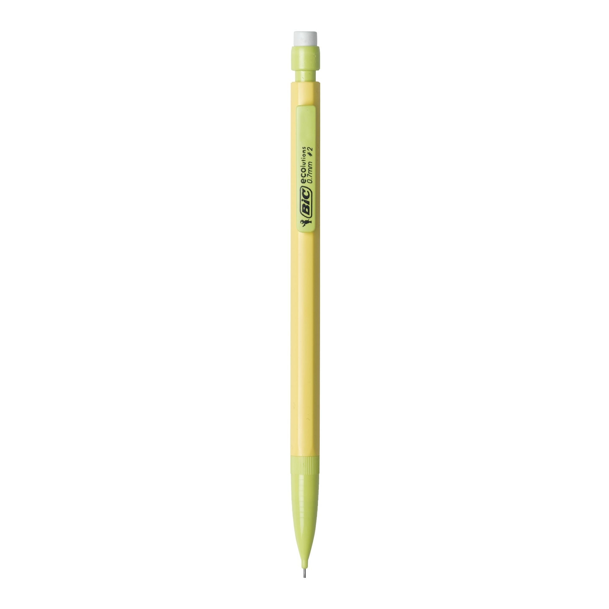 BIC Ecolutions Mechanical Pencil, Recycled Plastic, 0.7mm Point, Black, 48 Pack