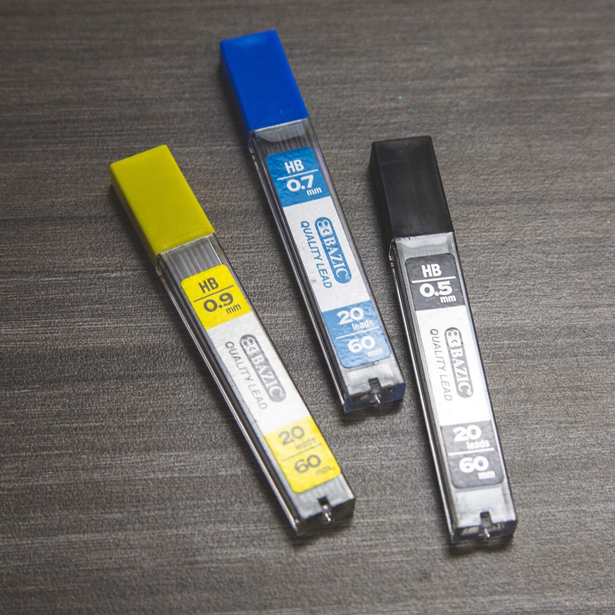 BAZIC Mechanical Pencil Lead Refills HB 0.5mm (160 Count/Pack), 1-Pack