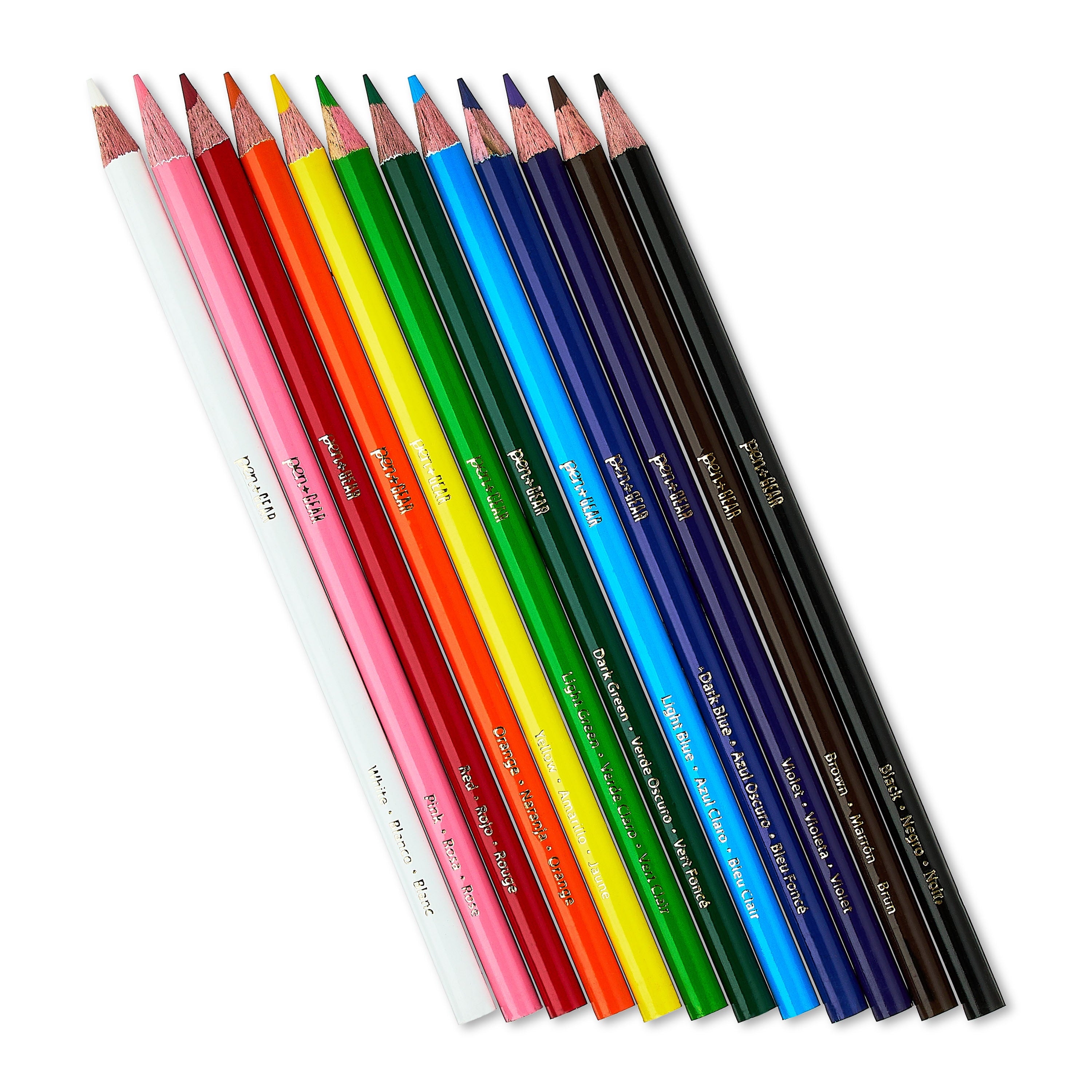 (4 pack) Pen+Gear Sharpened Colored Pencils, Assorted Colors, 12 Count