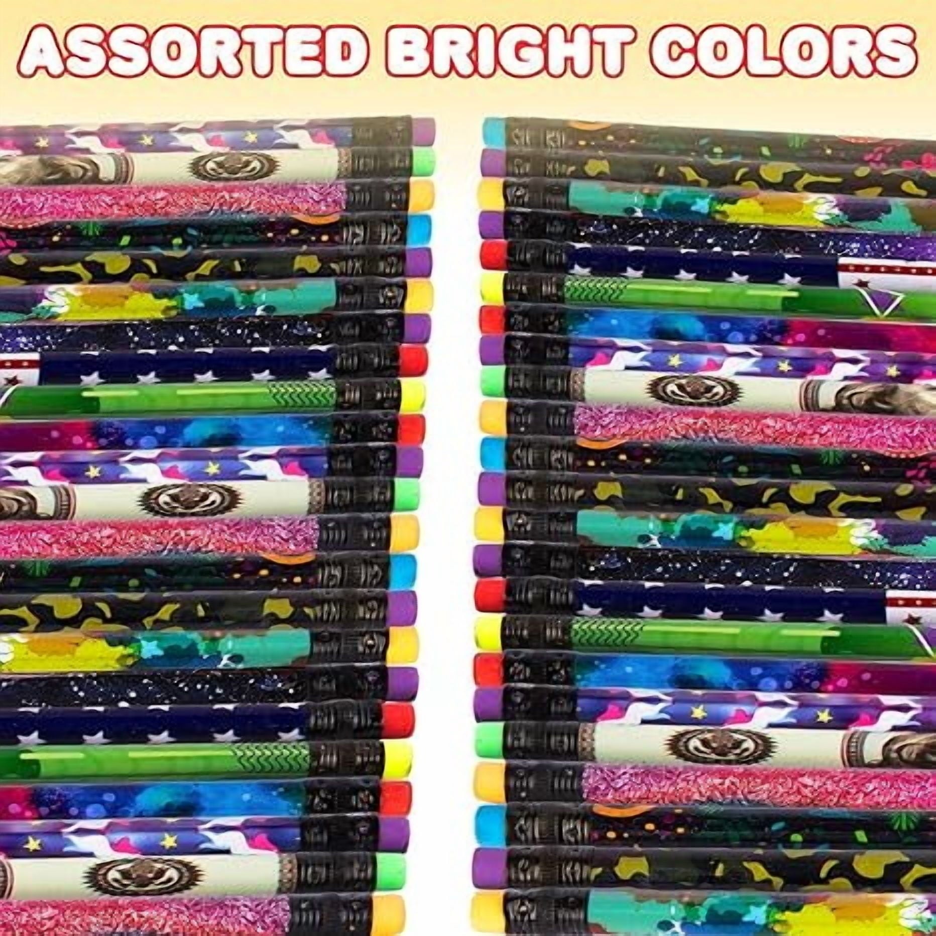 ArtCreativity Number 2 Pencils Set, 24 Pack – Fun Design Wooden Pencils for Kids, Party Favors, and Classroom Supplies