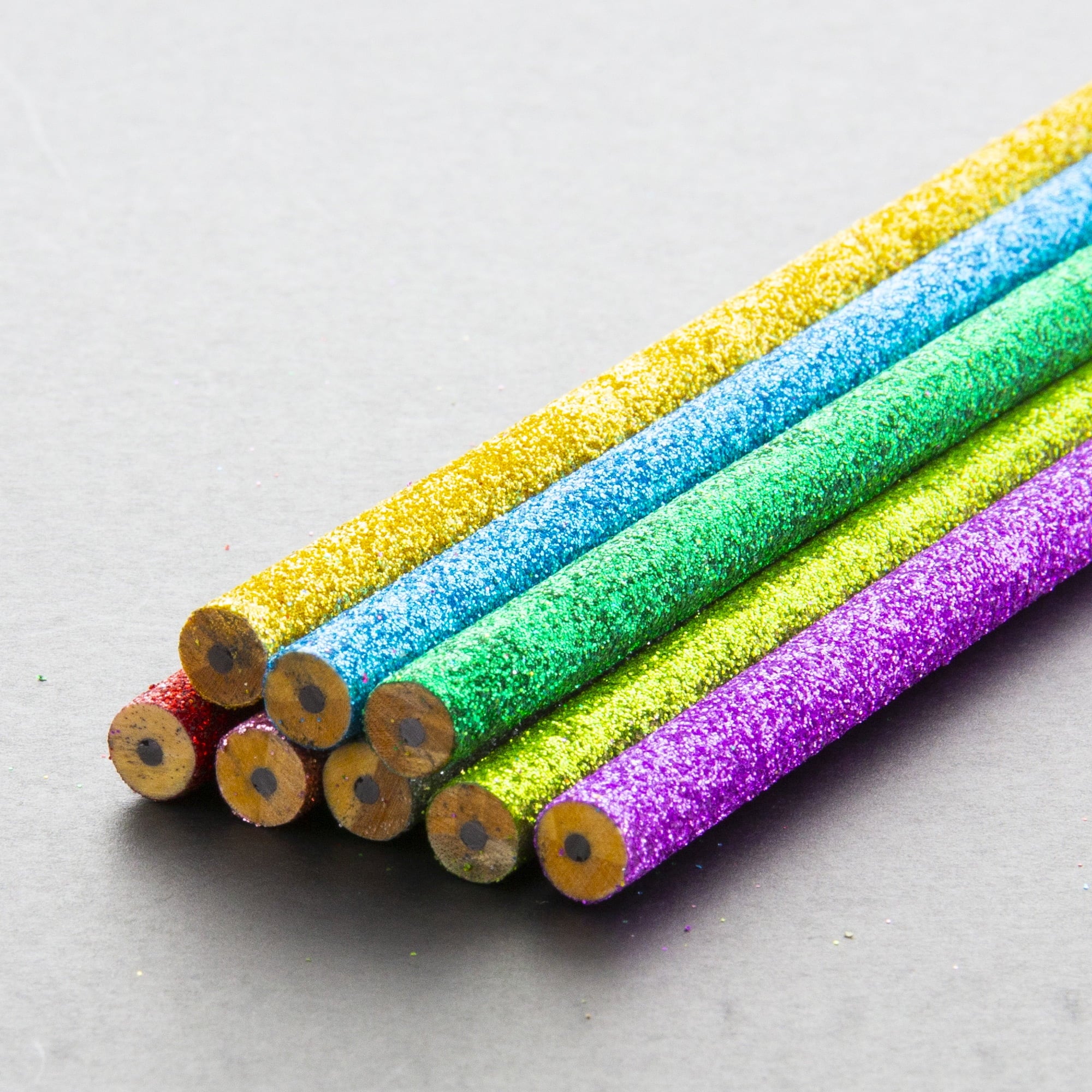 BAZIC Glitter Metallic Pencils, Latex Free Eraser, (8/Pack), 1-Pack