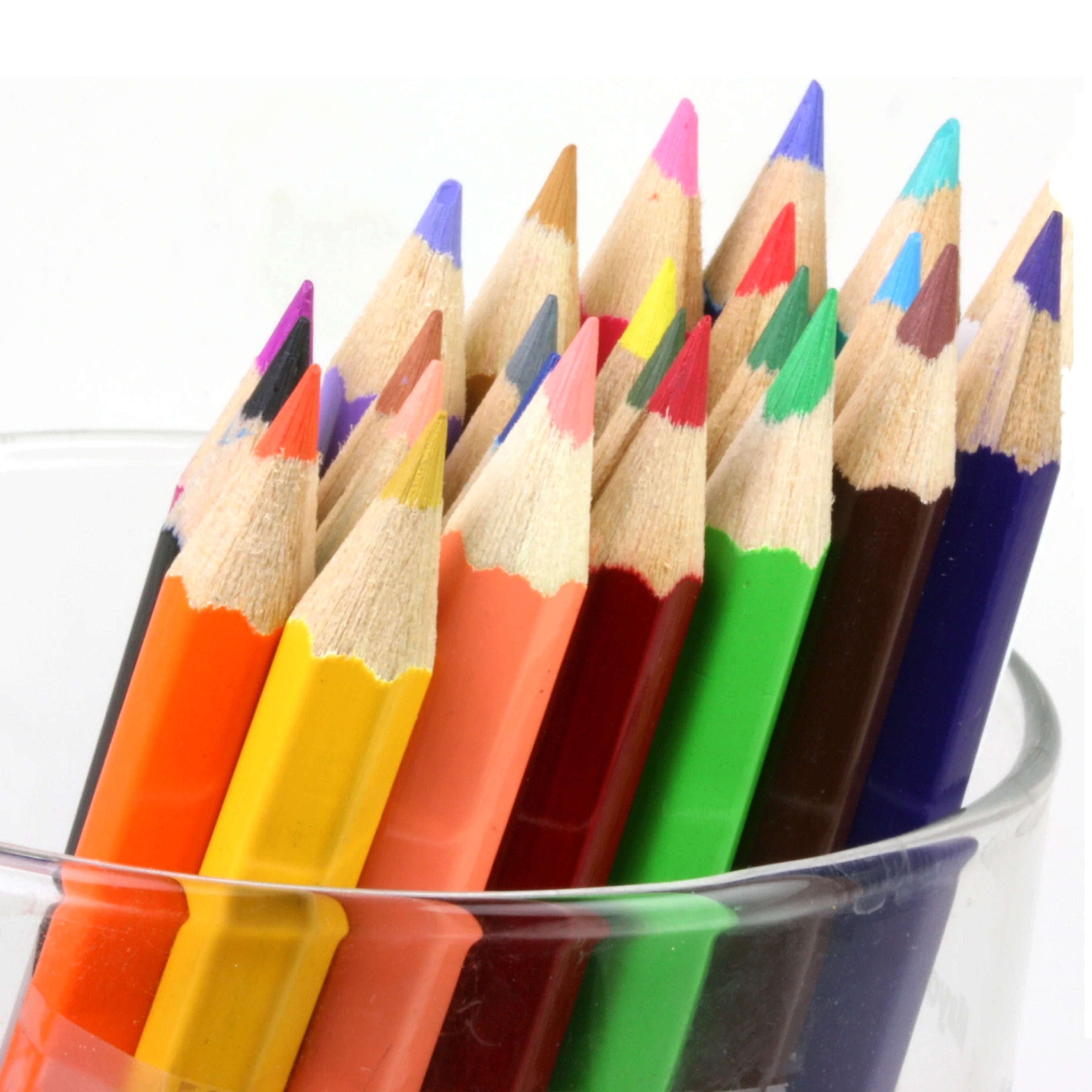 48 Ct Assorted Colored Pencils Bright Pre-Sharpened Drawing Coloring School Kids