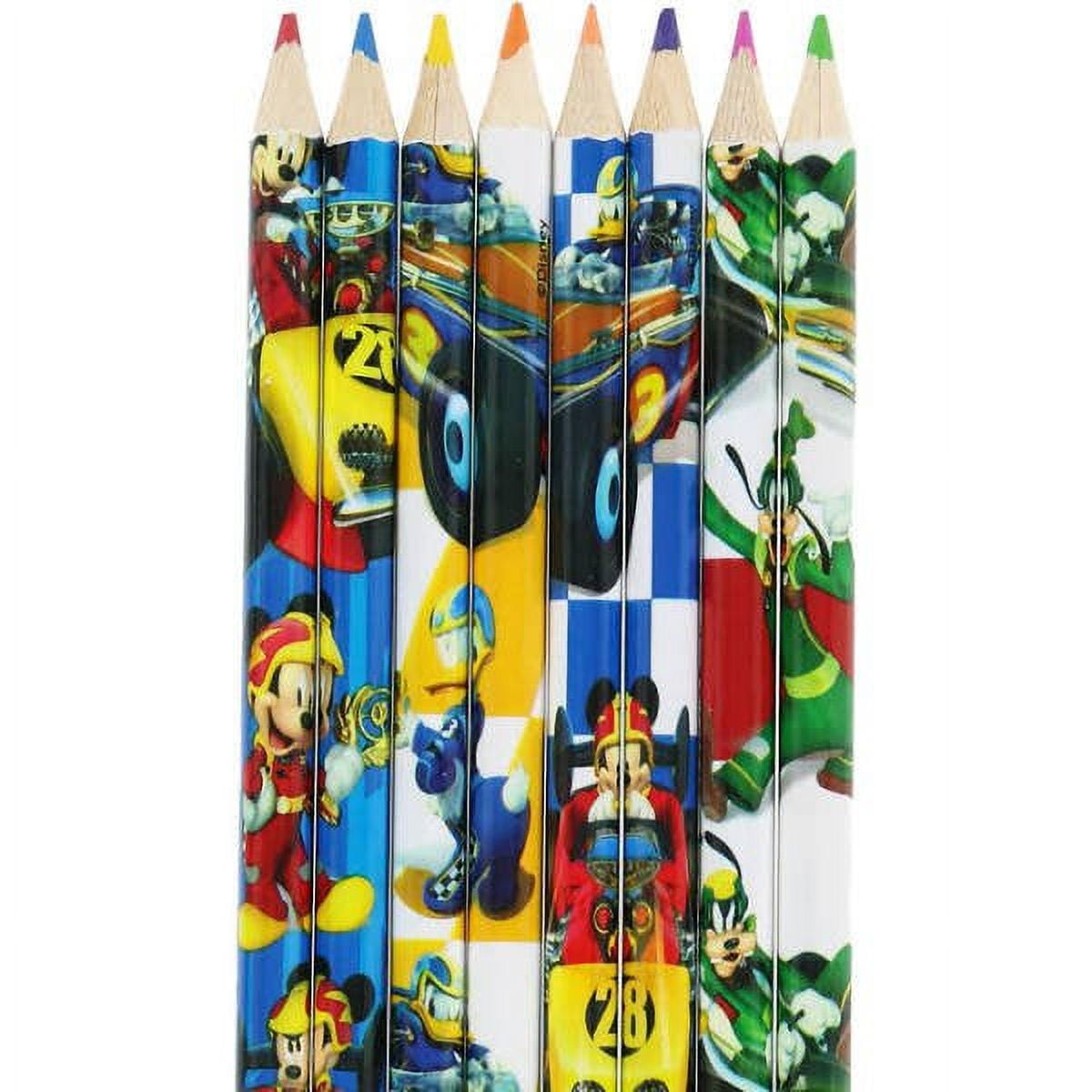 8pc Disney Mickey Mouse Kids Colored Pencils Art and School Supplies