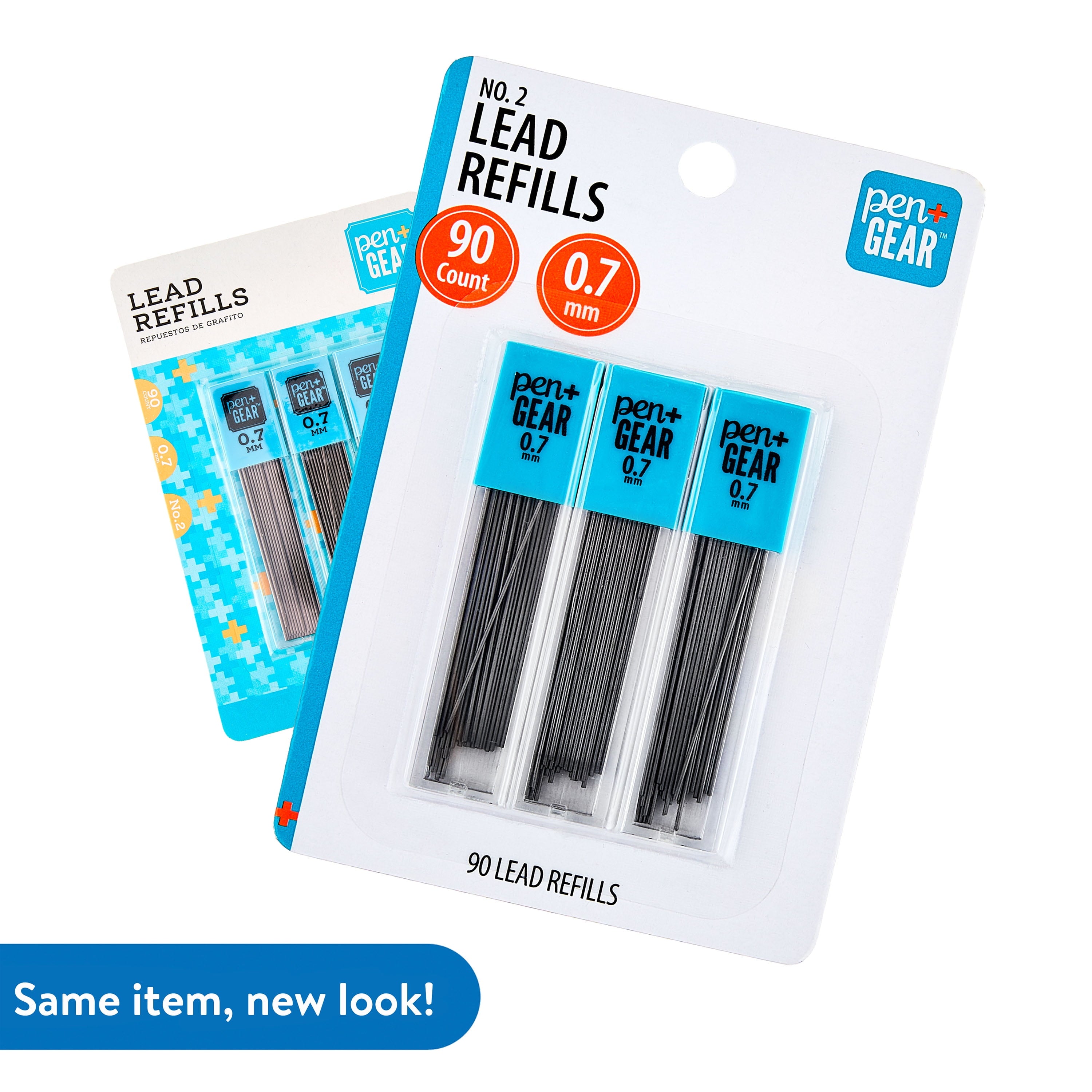 (3 pack) Pen+Gear No. 2 Mechanical Pencil Dark Lead Refills, Pencil Lead Grade, 0.7mm, 90 Count