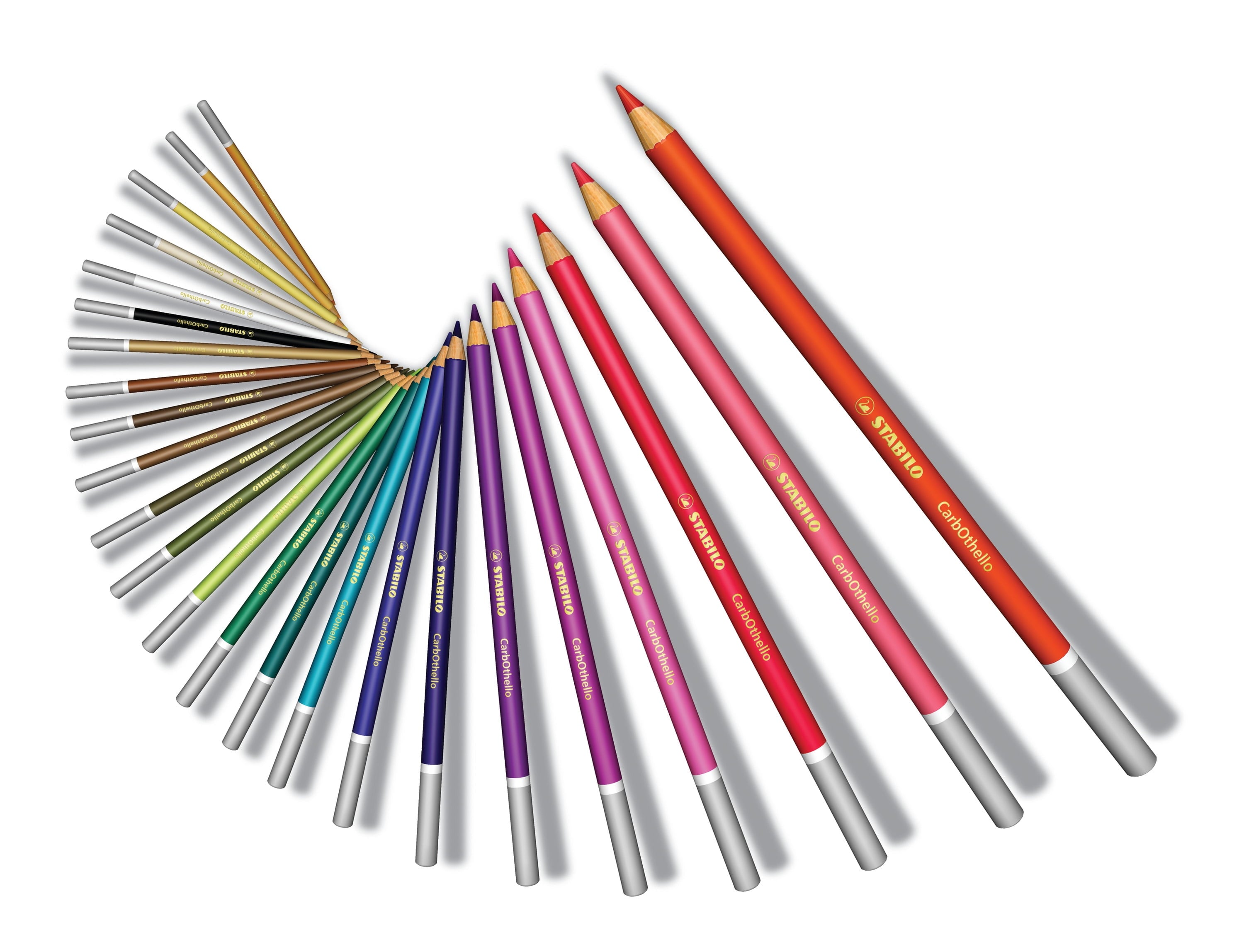 STABILO CarbOthello Pastel Pencil Set, 60-Color, in Wood Box