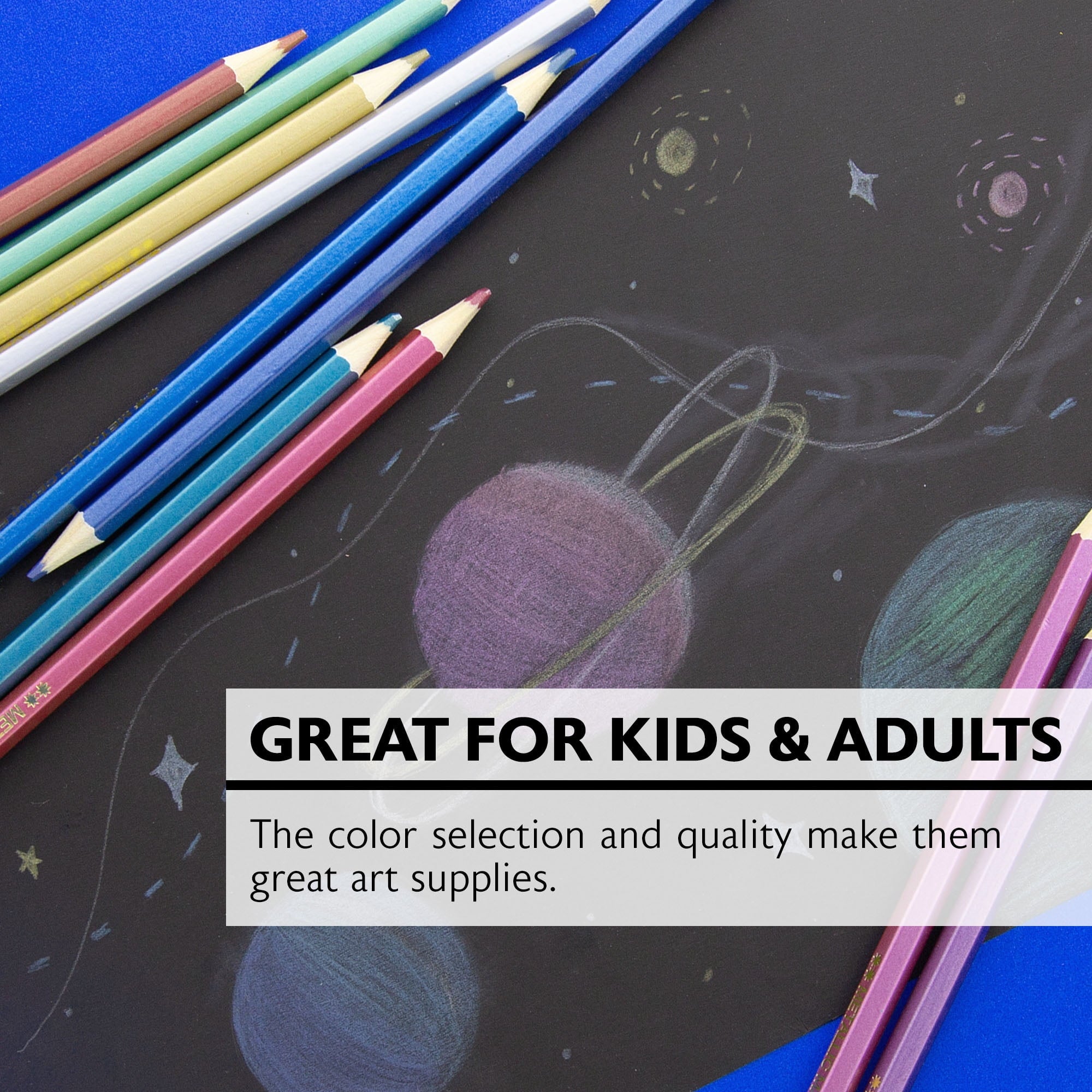 BAZIC Metallic Colored Pencils (12 Count)