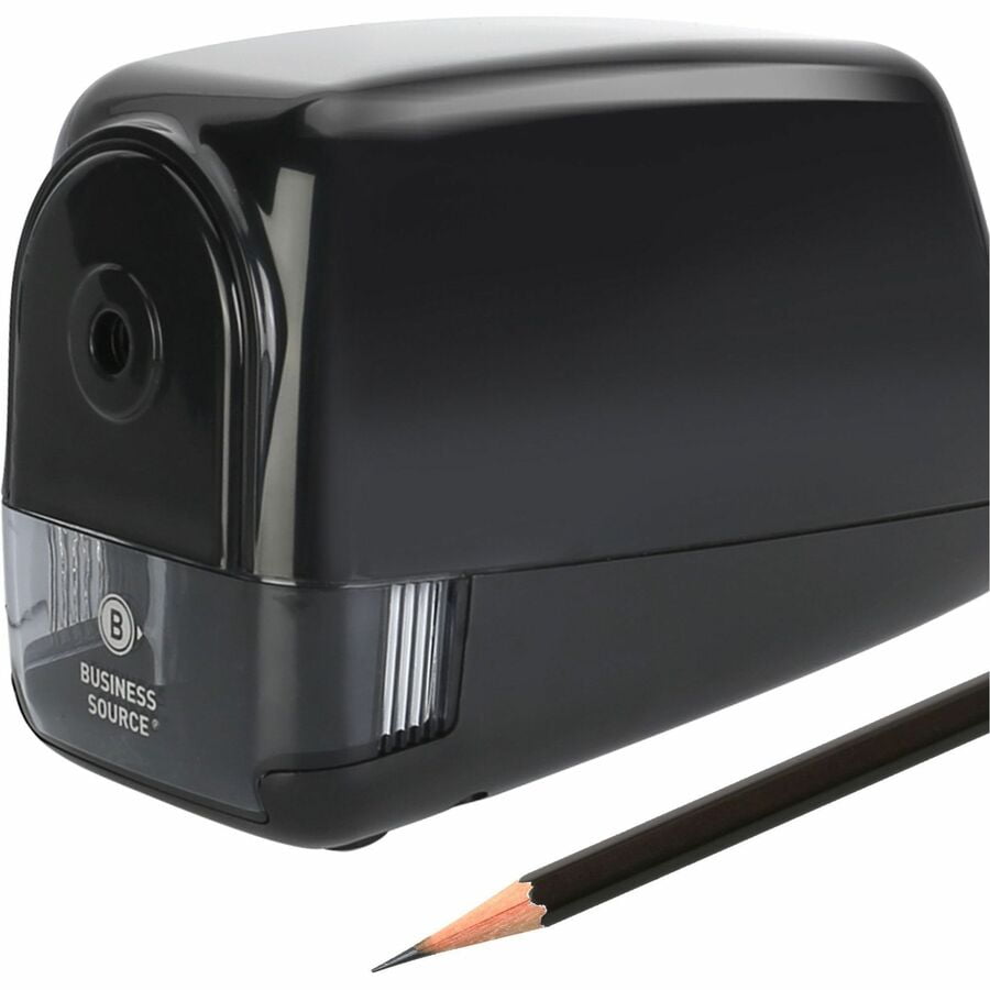 Business Source, BSN02869, Electric Pencil Sharpener, 1 Each, Black