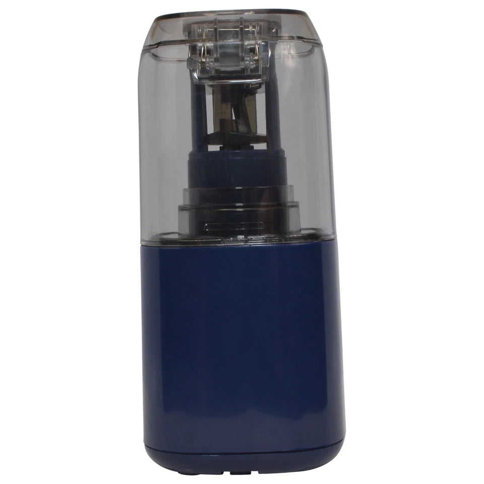 Battery Pencil Sharpener, Titanium, Anti-Microbial, Office, Blue, 1-Count