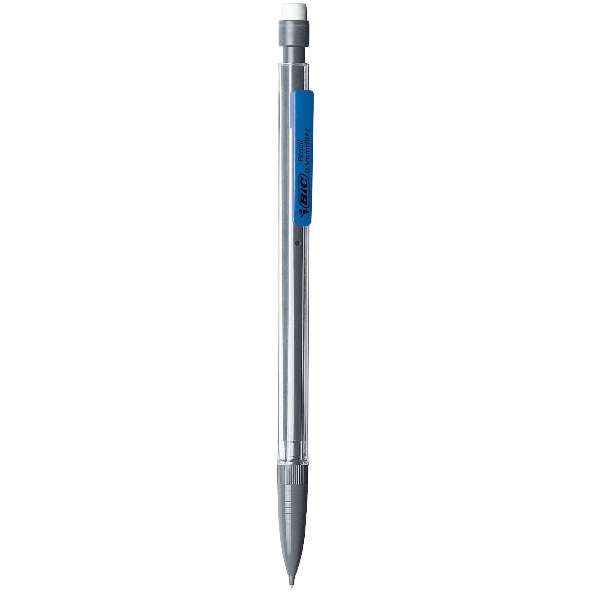 BIC Pencil Xtra Precision Mechanical Pencil, Clear Barrel, Fine Point (0.5 mm), 5-Count