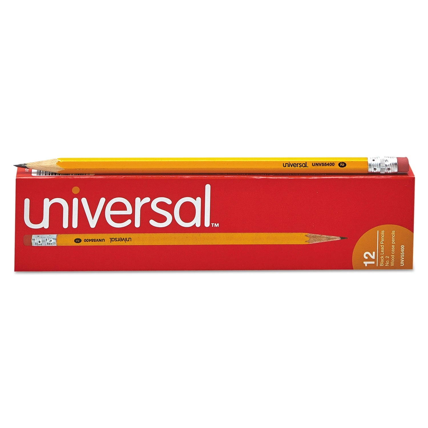 #2 Woodcase Pencil, Hb (#2), Black Lead, Yellow Barrel, Dozen | Bundle of 5 Dozen