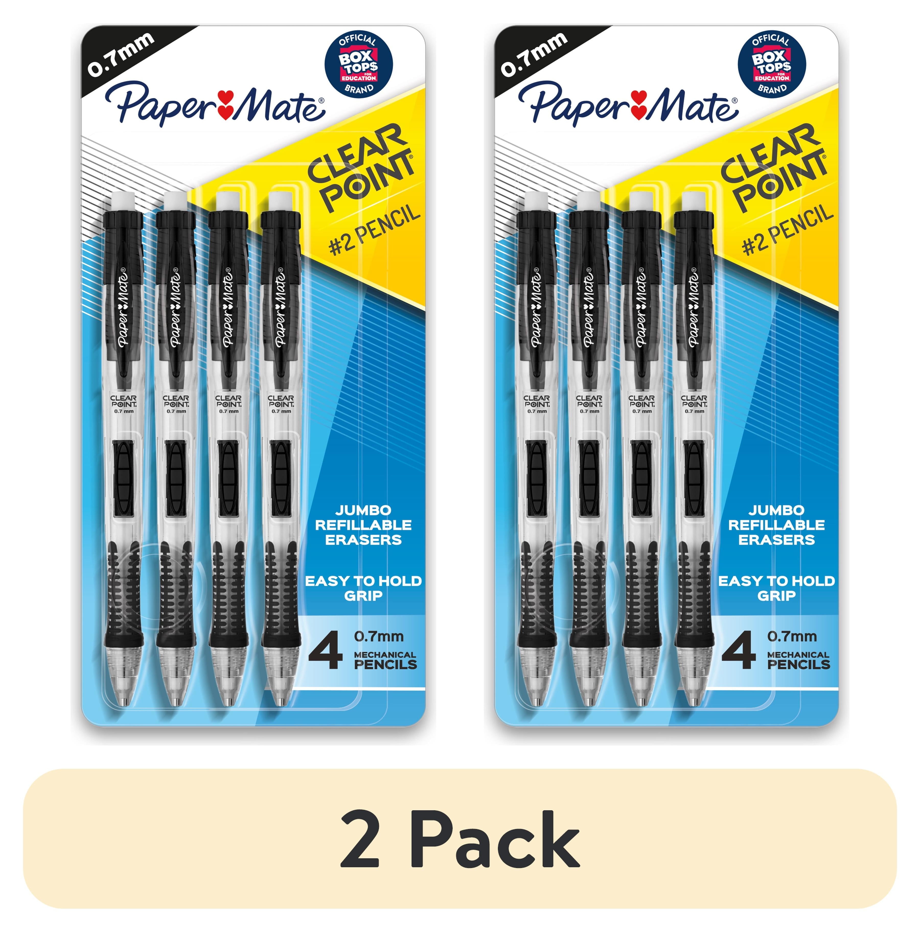 (2 pack) Paper Mate Clearpoint Mechanical Pencils, 0.7mm, #2 Lead, 4 Count