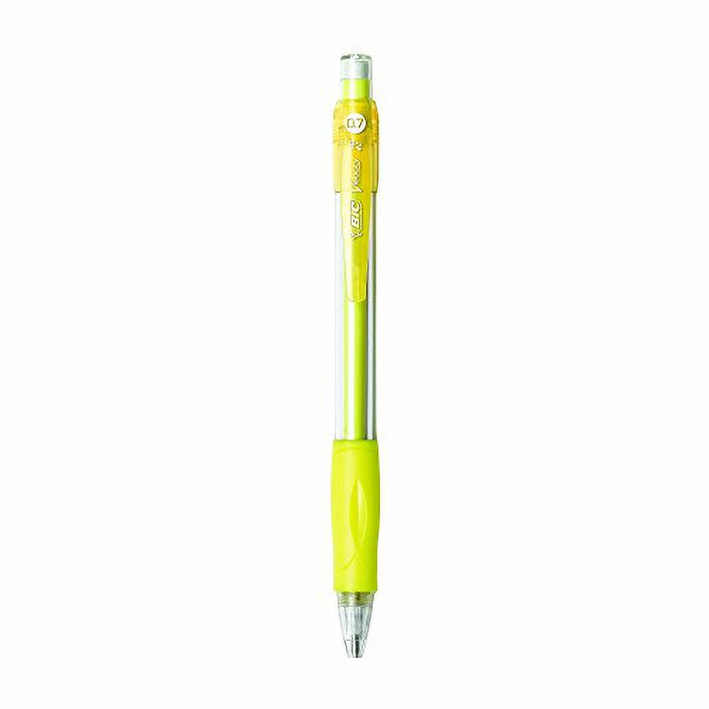 BIC Mechanical Pencil, Refillable, Rubbergrip.7mm, 5/Pack, Assorted (BICMV7P51BK)