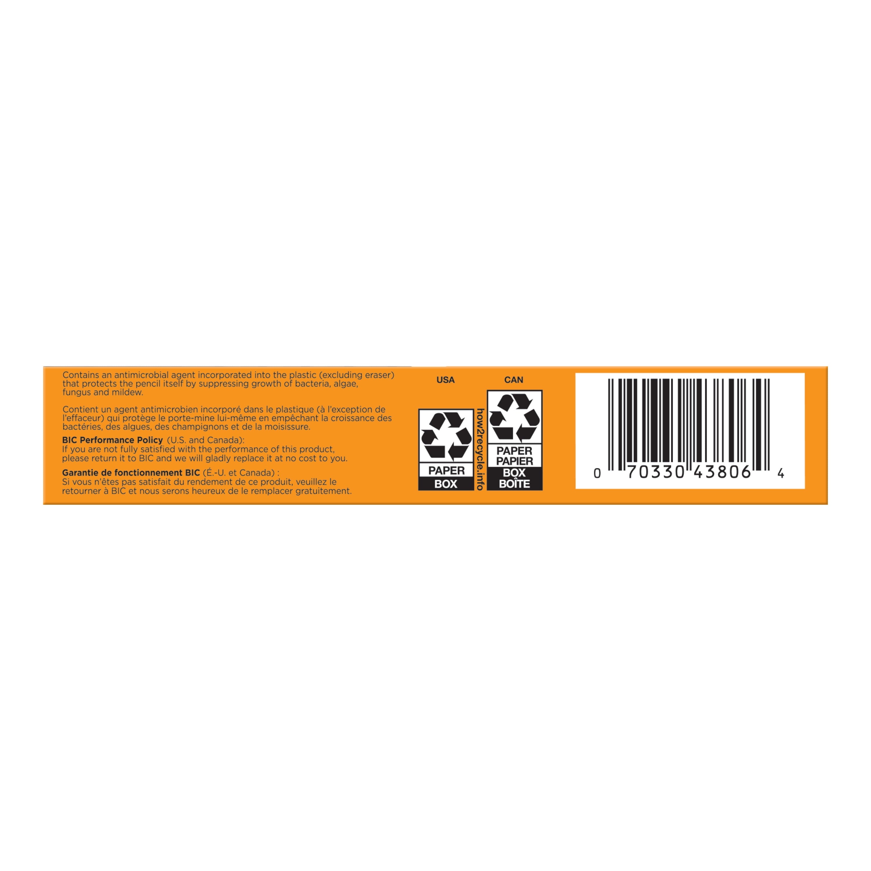 BIC PrevaGuard Media Clic #2 Mechanical Pencil, Black, 12-Count