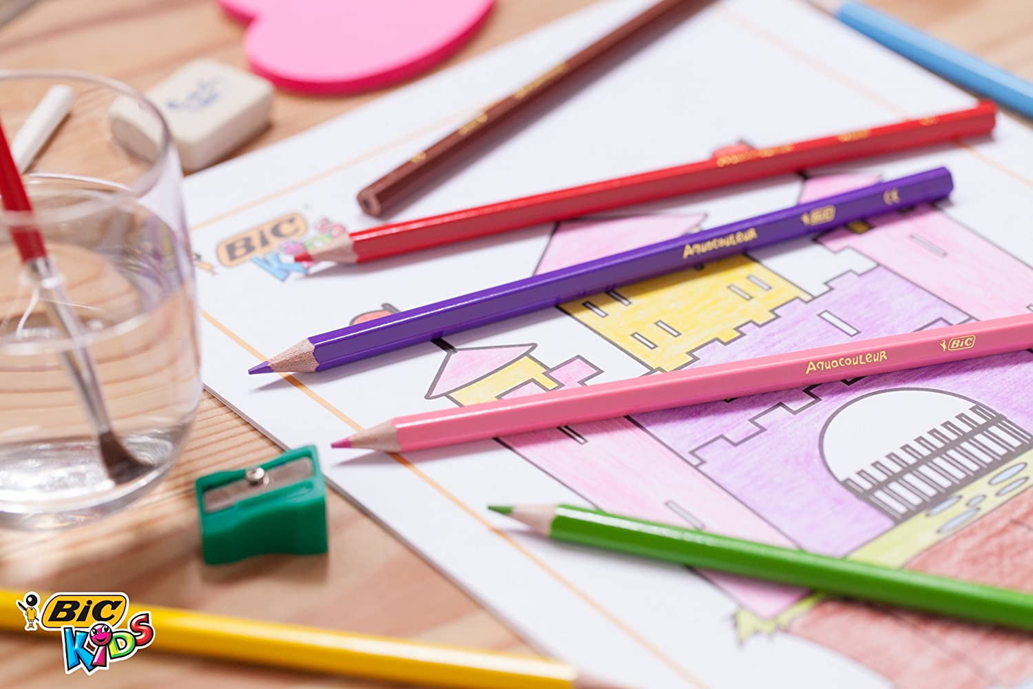 BIC Kids Aquacouleur Colouring Pencils 24 Pack