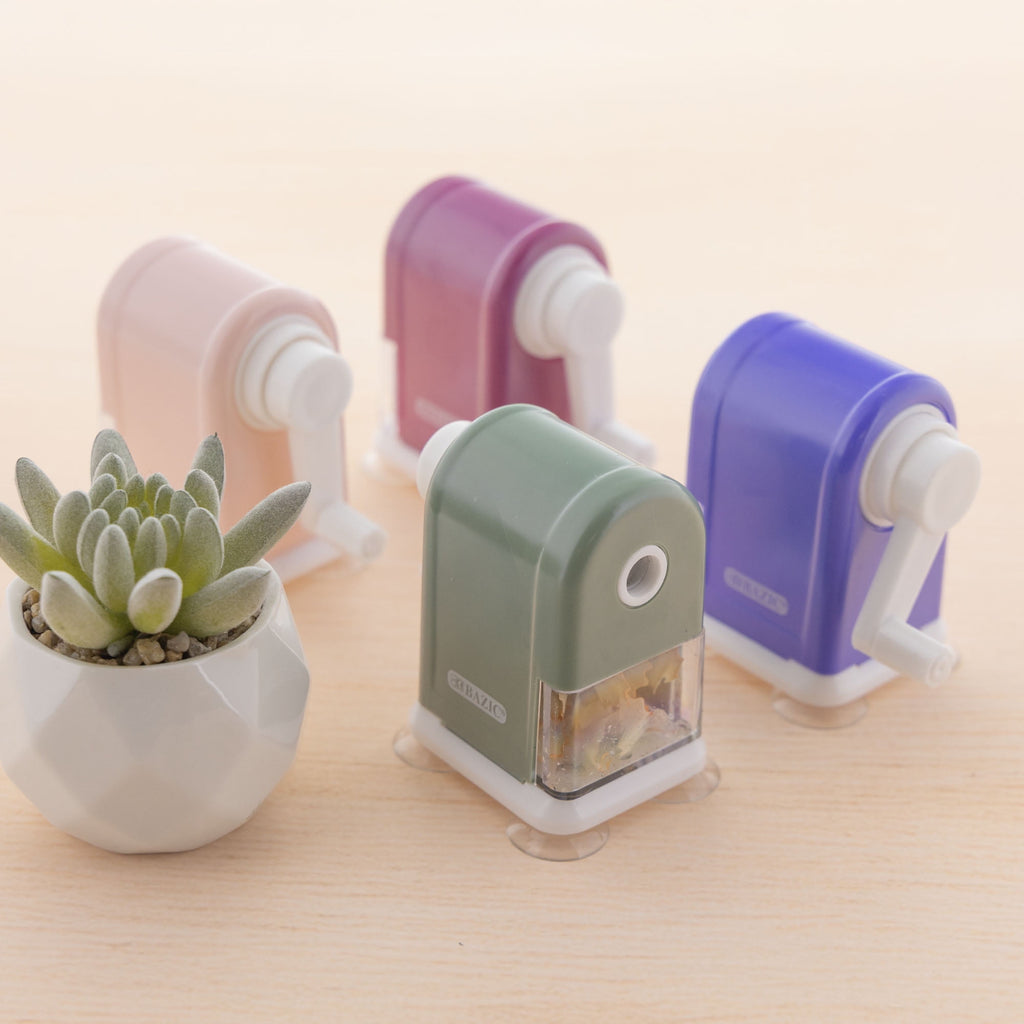 BAZIC Desktop Pencil Sharpener w/ Suction Cup Base, 6-Pack